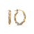 10K Two-Tone Gold Hoop Earrings