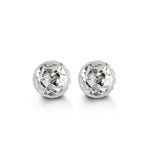 5mm 10K White Gold Cosmo Stud Earrings at Arman's Jewellers