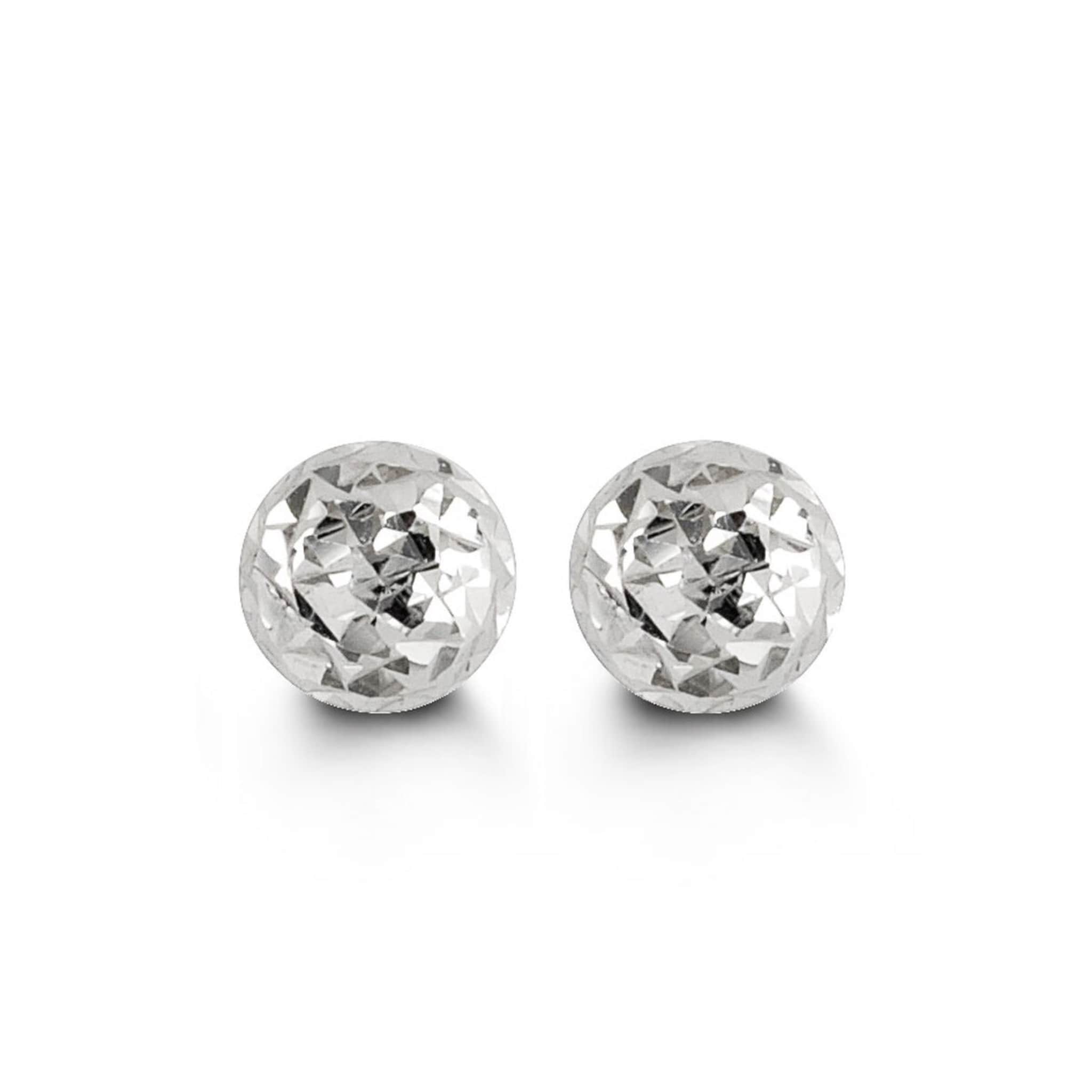 5mm 10K White Gold Cosmo Stud Earrings at Arman's Jewellers
