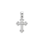 10K White Gold CZ Cross Pendant at Arman's Jewellers