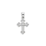 10K White Gold CZ Cross Pendant at Arman's Jewellers
