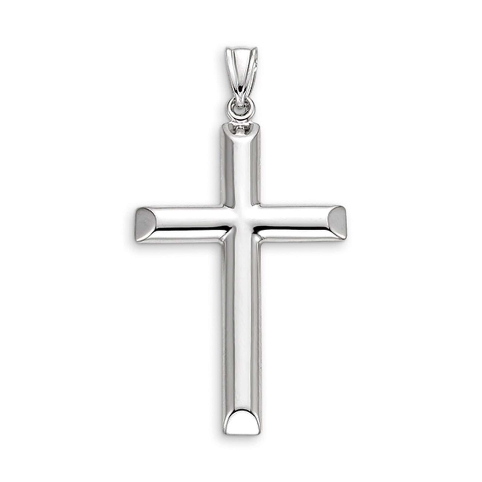 10K White Gold Cross Pendant at Arman's Jewellers