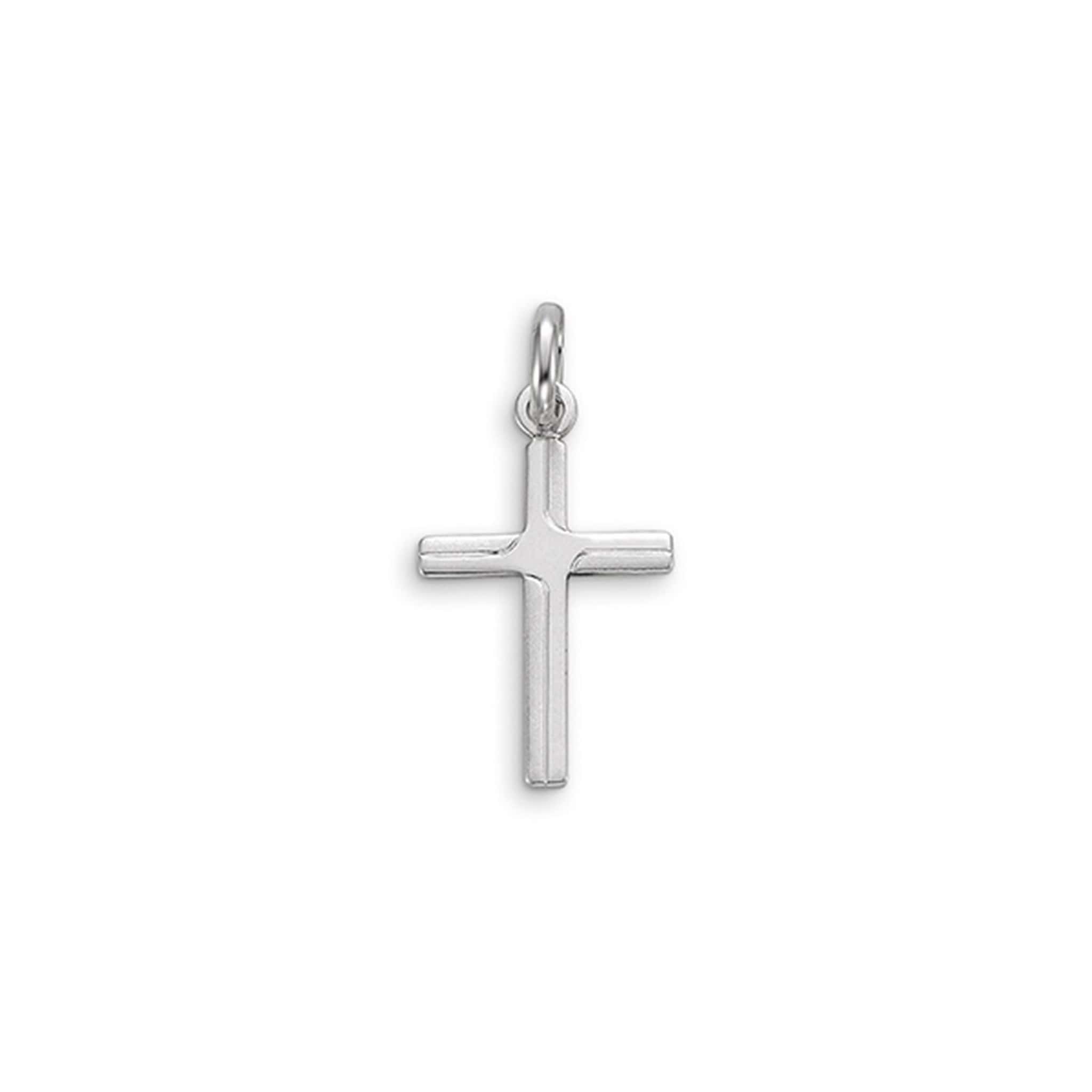 10k White Gold Cross Pendant at Arman's Jewellers