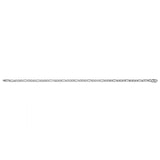 10K White Gold Figaro Chain Anklet at Arman's Jewellers