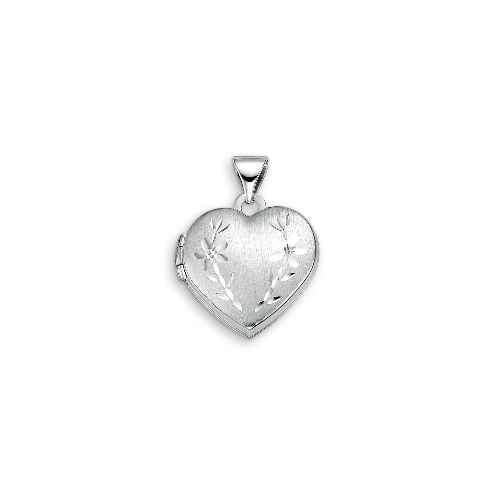 10K Yellow Gold Floral-Pattern Heart Locket at Arman's Jewellers