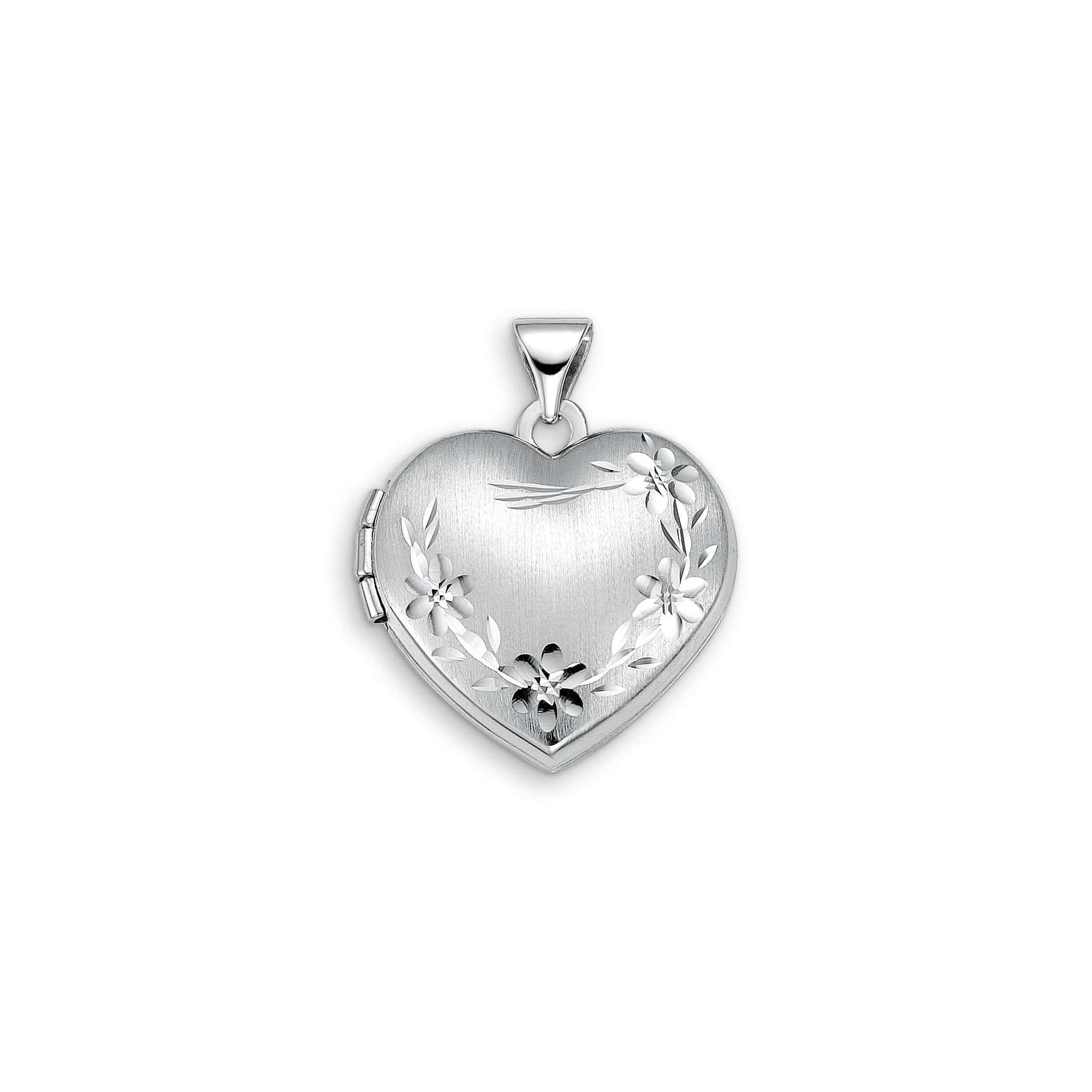 10K Yellow Gold Floral Heart Locket at Arman's Jewellers
