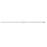 10K White Gold Heart Bracelet at Arman's Jewellers 