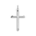 10K Simple White Gold Large Cross Pendant at Arman's Jewellers