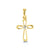 10K Yellow Gold CZ Cross Pendant at Arman's Jewellers 