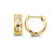10K Yellow Gold Cubic Zirconia Huggie Hoop Earrings at Arman's Jewellers