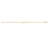 10K Yellow Gold CZ Infinity Bracelet at Arman's Jewellers 