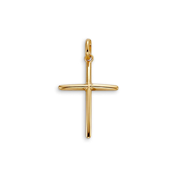 10K Gold Simple Cross Pendant - Arman's Jewellers