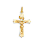 10K Yellow Gold Crucifix Cross Pendant at Arman's Jewellers
