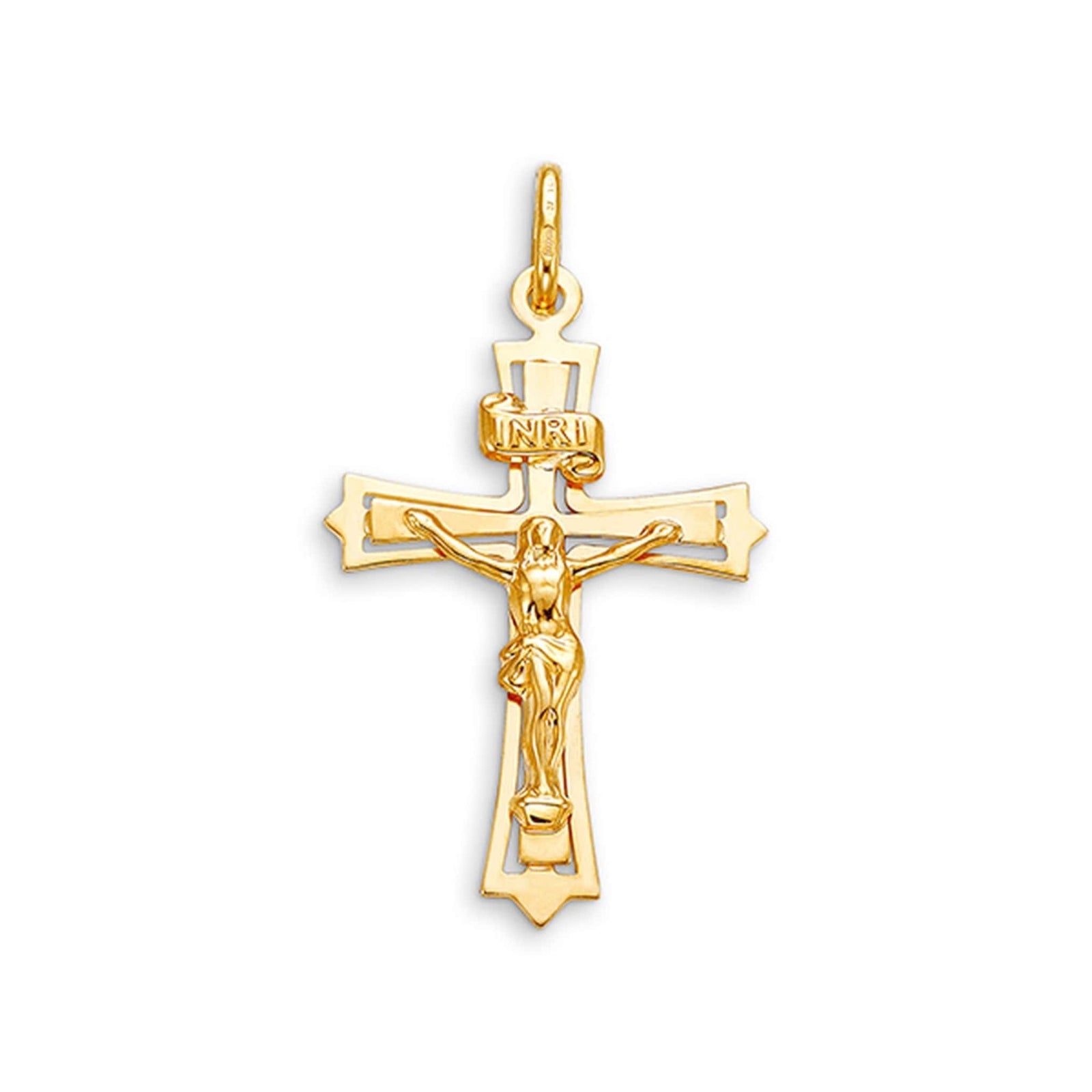 10K Yellow Gold Crucifix Cross Pendant at Arman's Jewellers