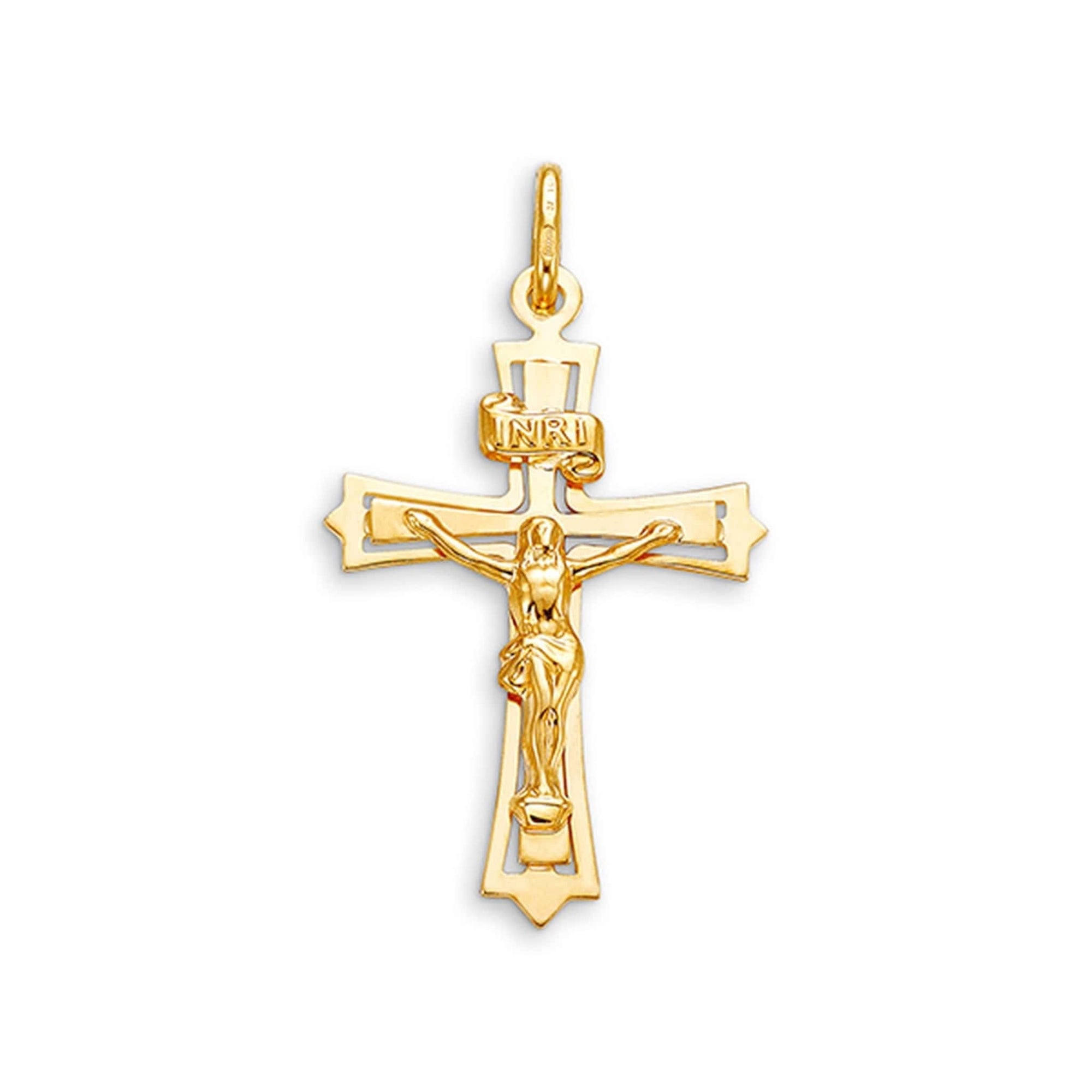 10K Yellow Gold Crucifix Cross Pendant at Arman's Jewellers
