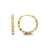 10K Yellow Gold Diamond-Cut Huggie Hoop Earrings at Arman's Jewellers