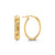10K Yellow Gold Diamond-Cut Oval Hoop Earrings at Arman's Jewellers 