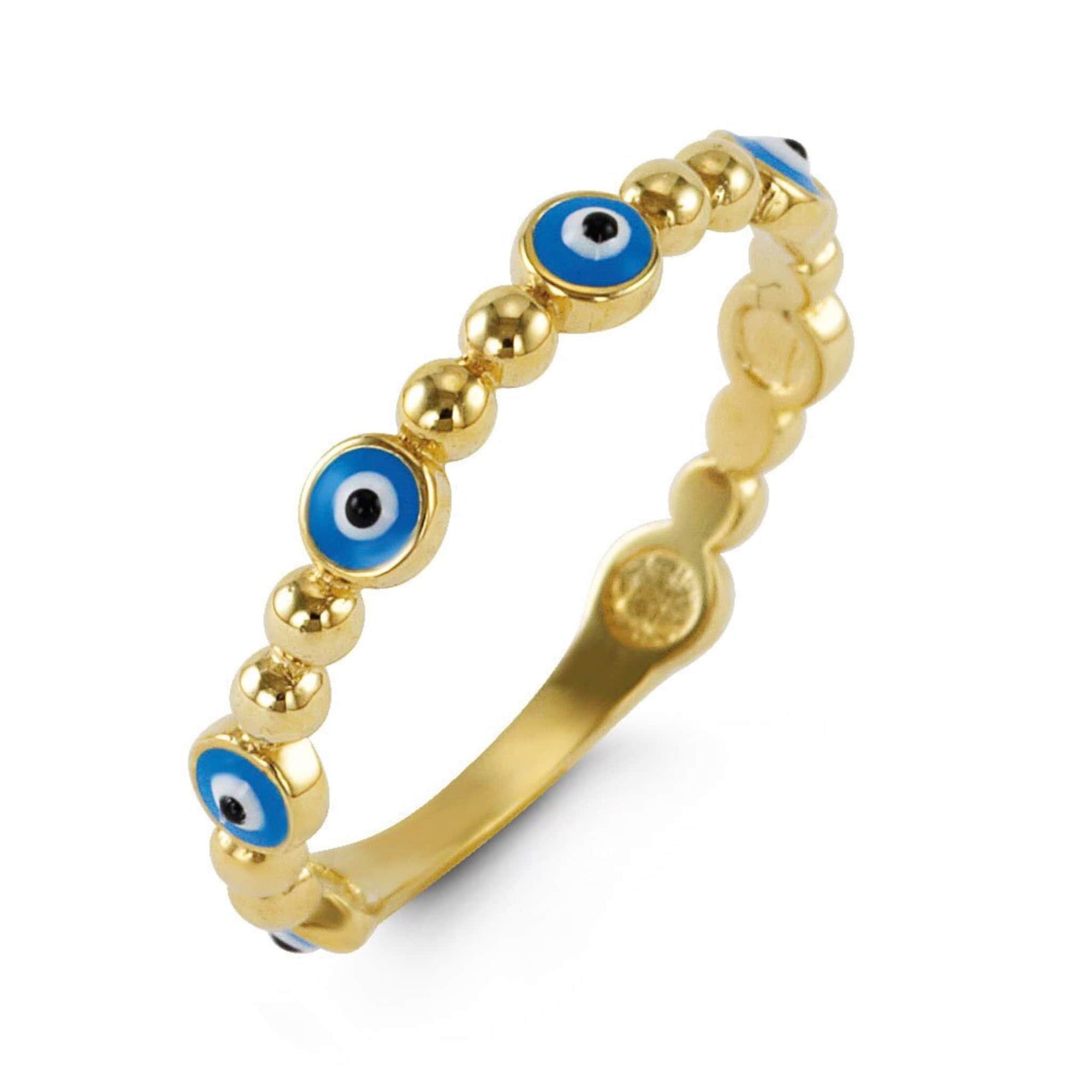 10k Yellow Gold Evil Eye Ring at Arman's Jewellers 