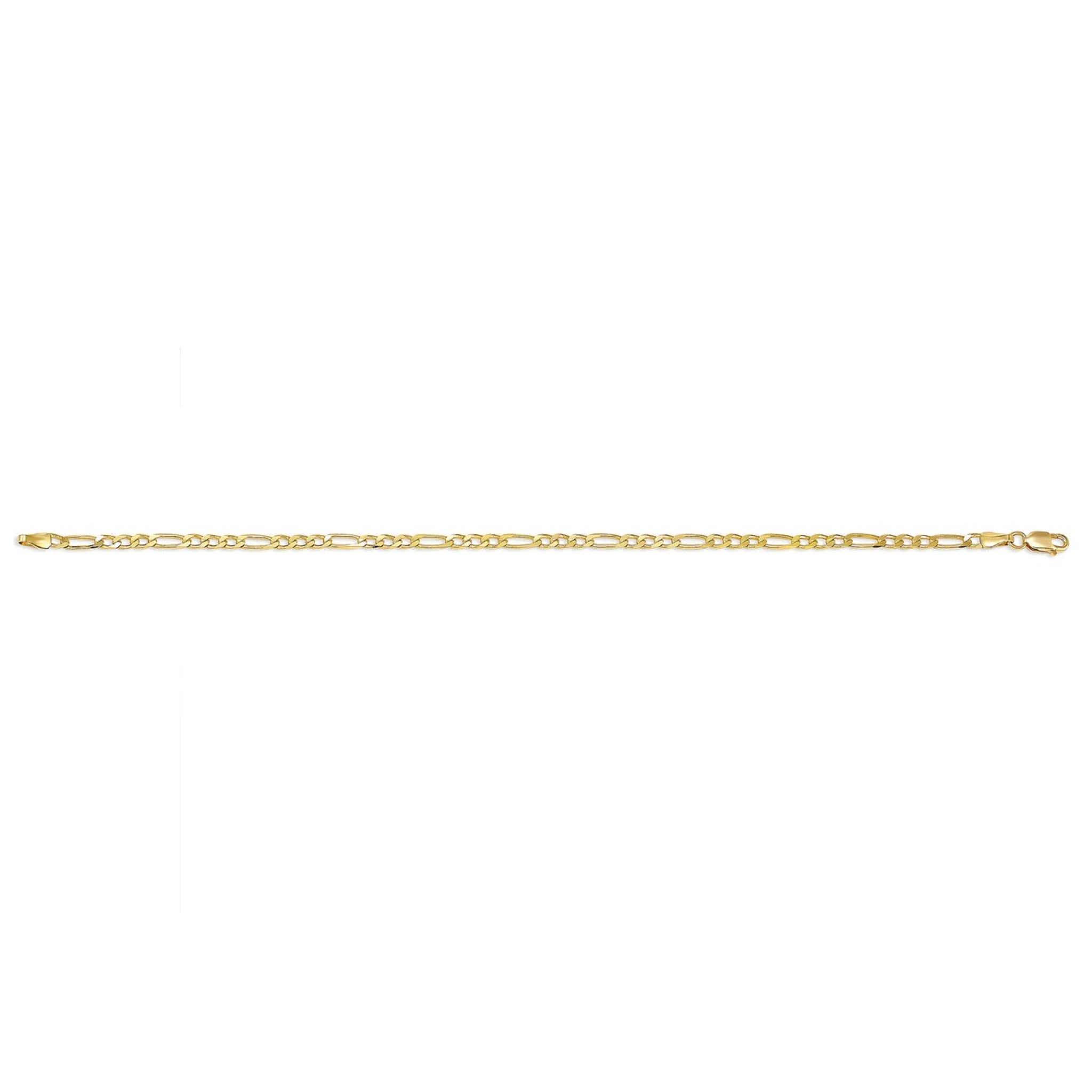 10K Yellow Gold Figaro Chain Anklet at Arman's Jewellers