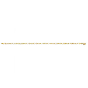10K Yellow Gold Figaro Chain Anklet at Arman's Jewellers