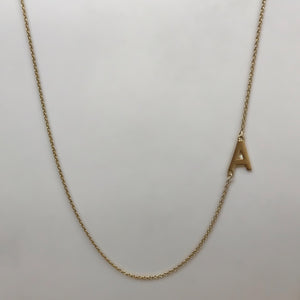 10K Yellow Gold Me Initial Necklace at Arman's Jewellers