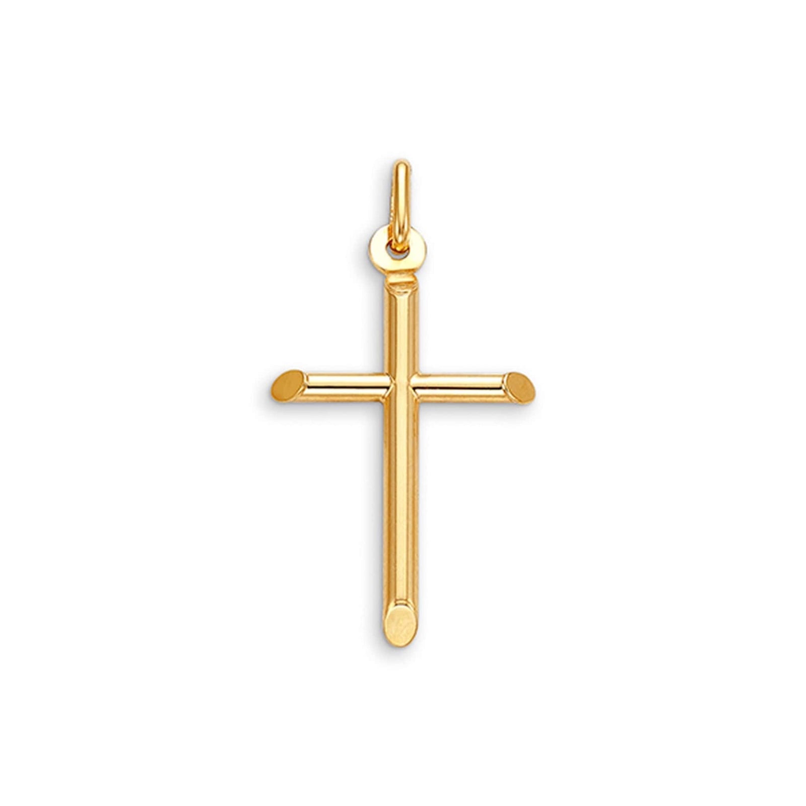 10K Simple Yellow Gold Small Cross Pendant at Arman's Jewellers