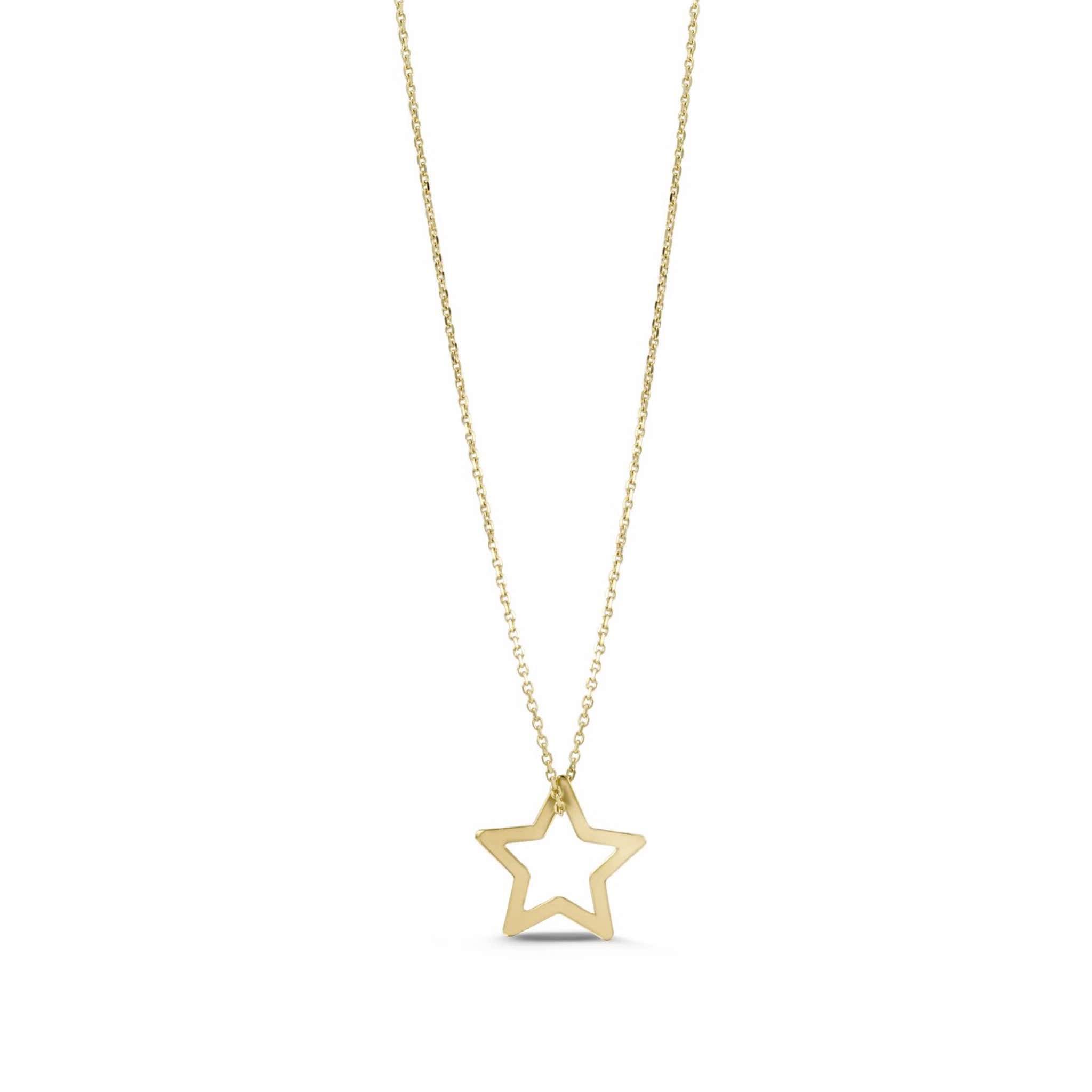 10K Yellow Gold Star Necklace at Arman's Jewellers
