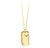 10k Yellow Gold Diamond Heart Dog Tag Necklace at Arman's Jewellers Kitchener