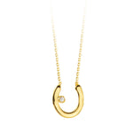 10k Yellow Gold Diamond Horseshoe Necklace at Arman's Jewellers in Kitchener Waterloo