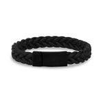 12mm Flat Braided Leather Bracelet at Arman's Jewellers