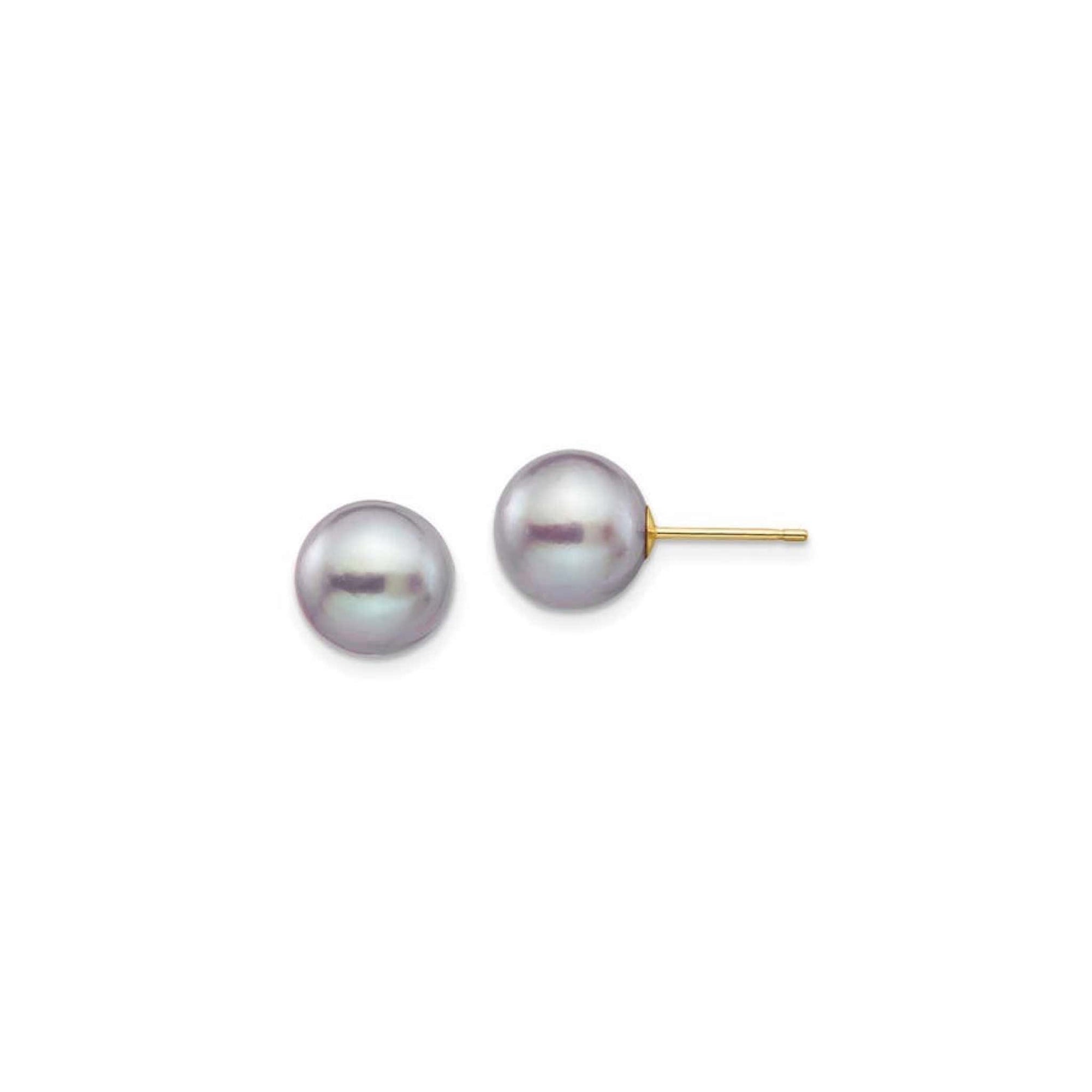 14K Grey South Sea Pearl Stud Earrings at Arman's Jewellers