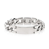 14mm Bulky Steel Cuban Link ID Bracelet at Arman's Jewellers