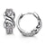 14mm Silver Infinity Huggie Hoop Earrings at Arman's Jewellers