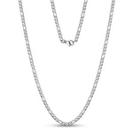 3.5mm Stainless Steel Figaro Link Chain Necklace at Arman's Jewellers