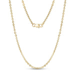 3mm Stainless Steel Flat Anchor Gold Chain Necklace at Arman's Jewellers