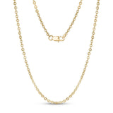 3mm Stainless Steel Flat Anchor Gold Chain Necklace at Arman's Jewellers