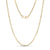 3mm Stainless Steel Flat Anchor Gold Chain Necklace at Arman's Jewellers