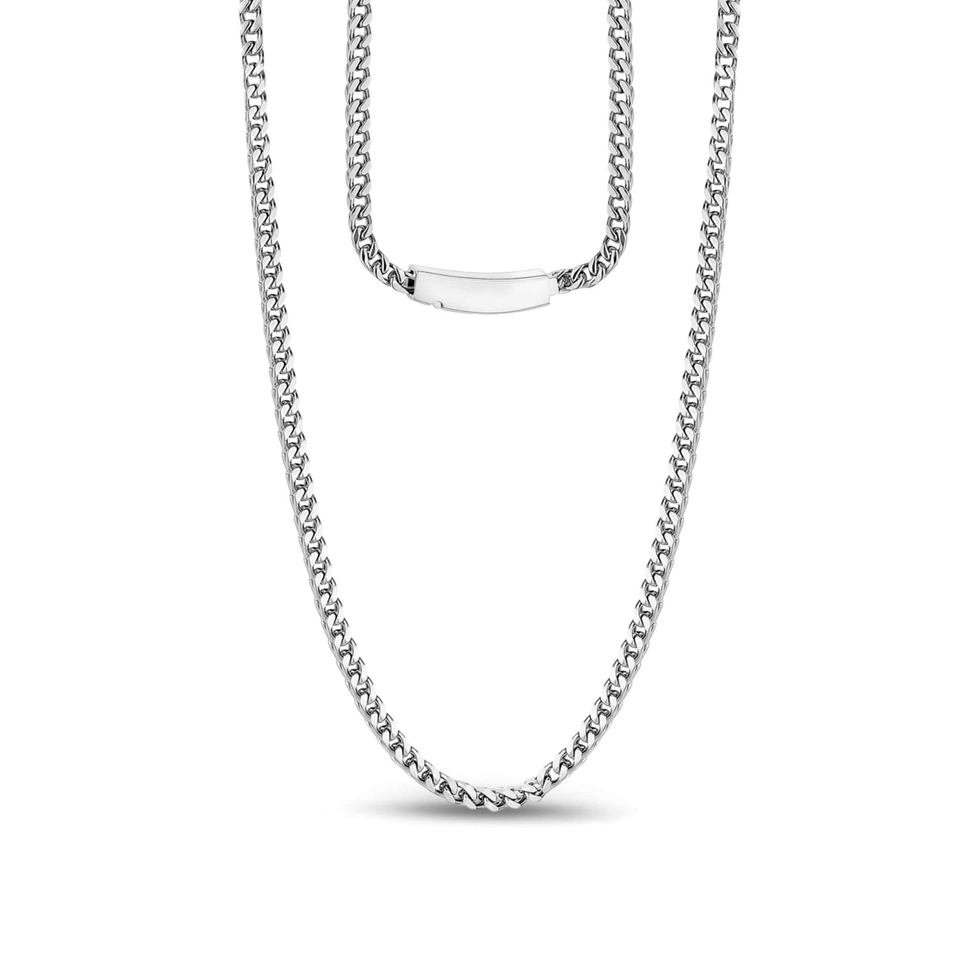 3mm Stainless Steel Franco Link Necklace at Arman's Jewellers
