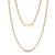 3mm Steel Gold Round Box Link Chain Necklace at Arman's Jewellers