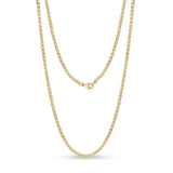 3mm Stainless Steel Wheat Chain Necklace at Arman's Jewellers