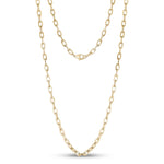 4.5mm Stainless Steel Gold Oval Link Necklace at Arman's Jewellers