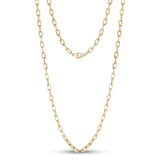 4.5mm Stainless Steel Gold Oval Link Necklace at Arman's Jewellers