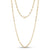 4.5mm Stainless Steel Gold Oval Link Necklace at Arman's Jewellers