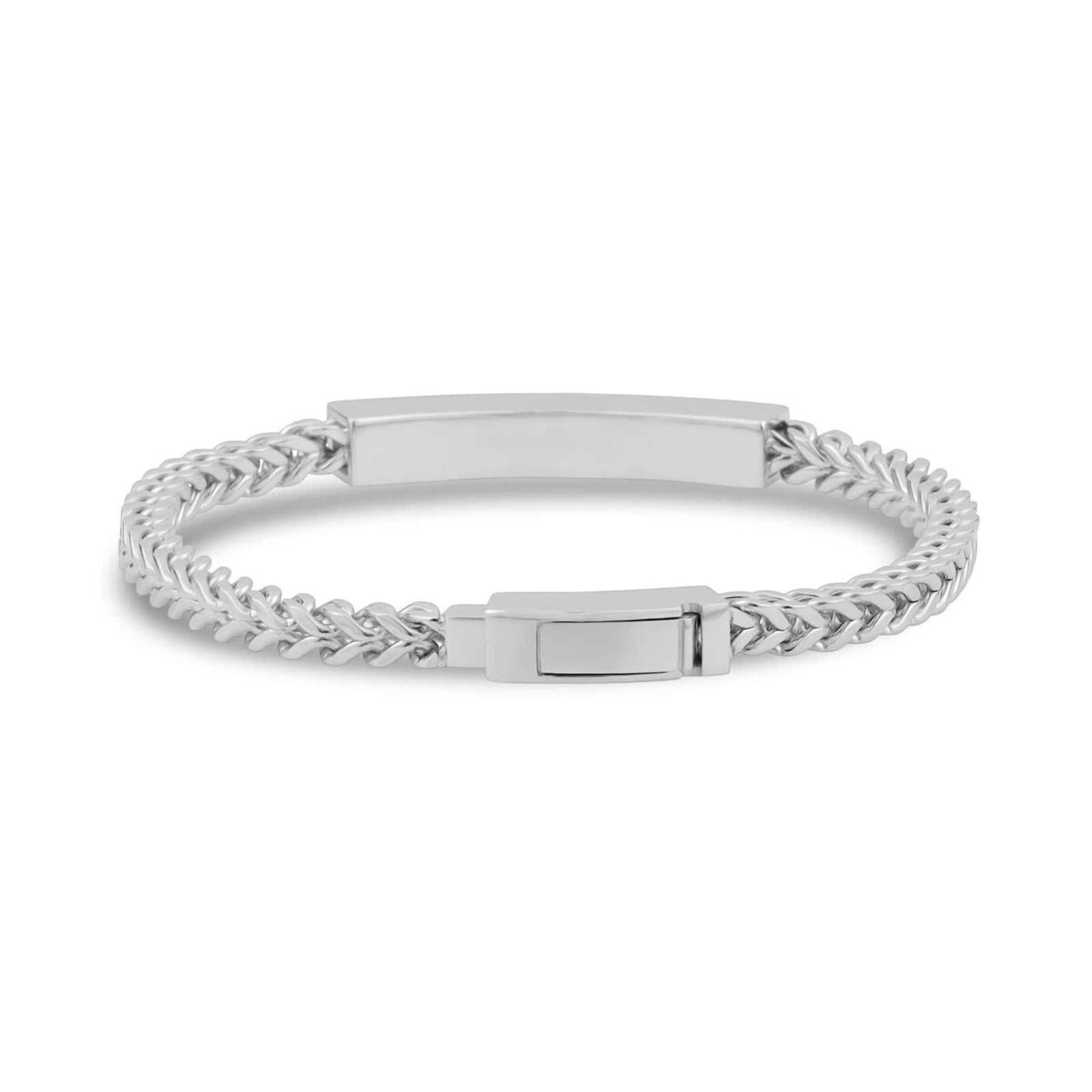 4mm Steel Franco Link ID Bracelet at Arman's Jewellers