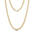 5mm Matte Gold Cuban Link Steel Chain Necklace at Arman's Jewellers