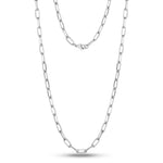 5mm Stainless Steel Paper Clip Necklace at Arman's Jewellers
