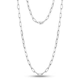 5mm Stainless Steel Paper Clip Necklace at Arman's Jewellers