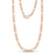 5mm Stainless Steel Rose Gold Figaro Link Chain Necklace at Arman's Jewellers