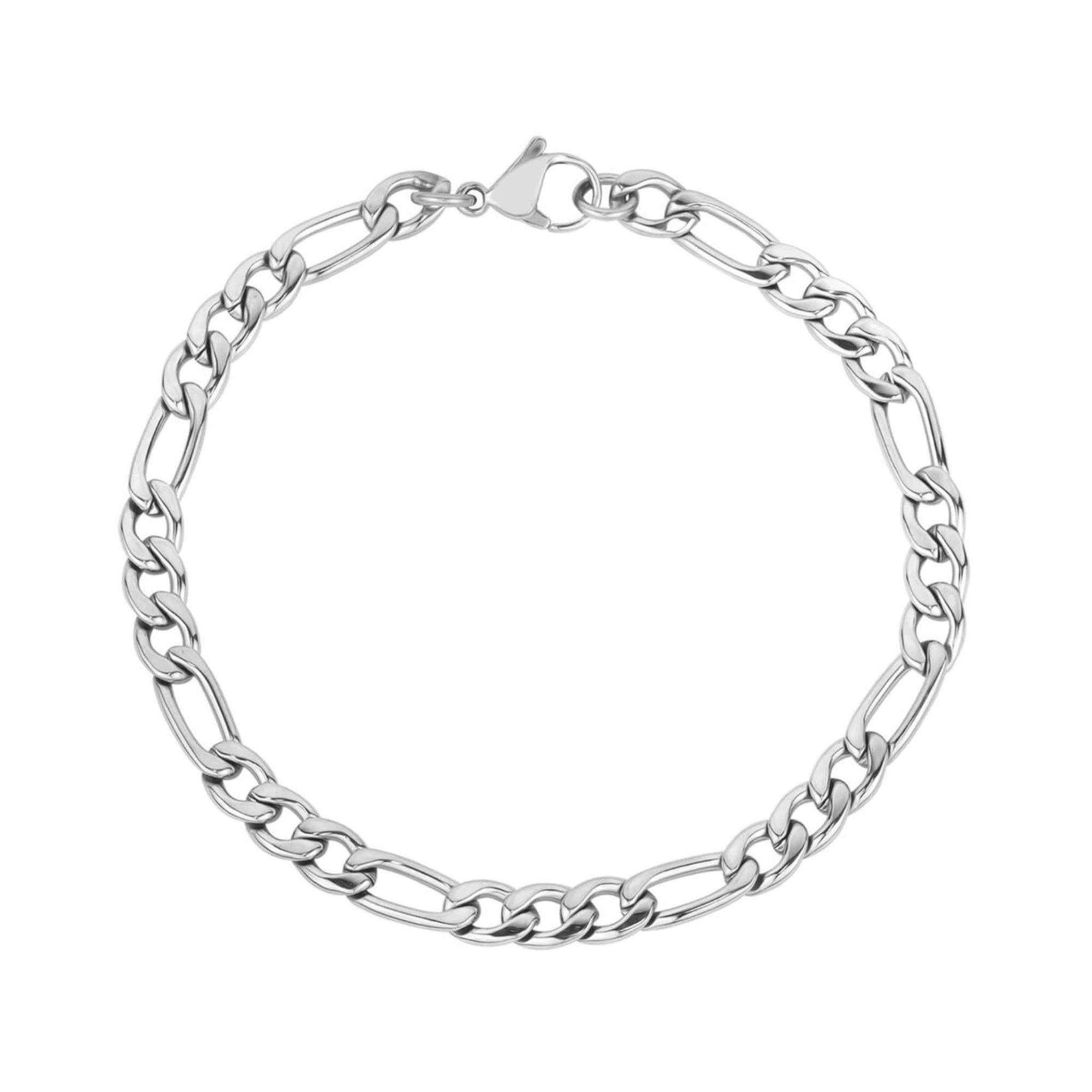 5mm Figaro Link Steel Bracelet at Arman's Jewellers Kitchener