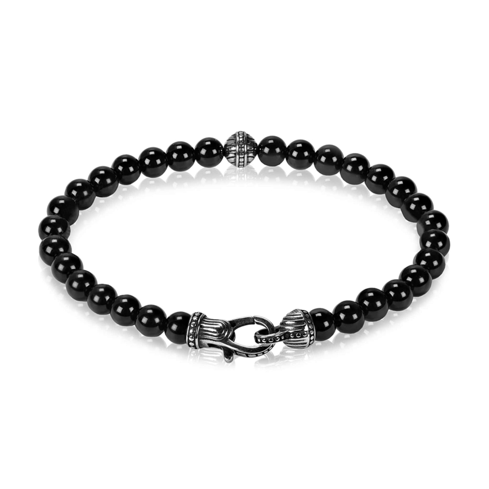 6mm Black Onyx Bead Bracelet at Arman's Jewellers